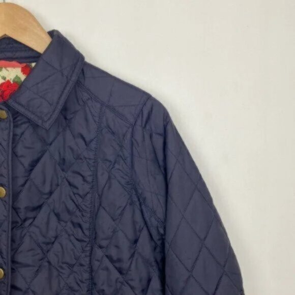 Rare Barbour x Liberty 6 Newark Floral Roses Quilt Jacket Coat 10UK Vintage - Picture 6 of 10